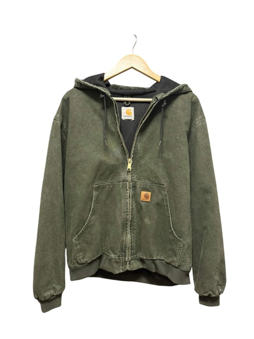Vintage Carhartt Jacket J25 MOS Green Size M Thermal Lined